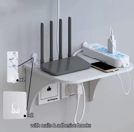 Wall Mounted Router Shelf No Drill | iDecorators Kenya