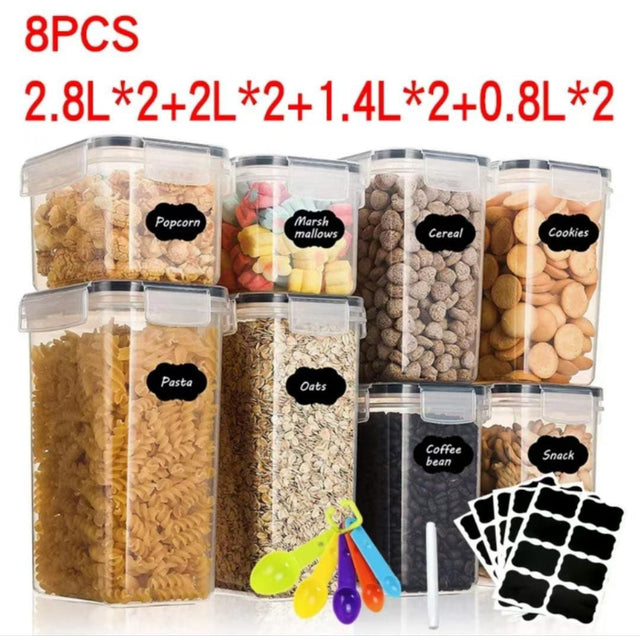 8-Piece Food/Pantry Storage Container Set