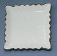 White Ceramic Square Dinner Plate spn