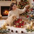 Red and Gold Christmas Tree Baubles Set, Assorted Hanging Ball Ornaments in 3 cm and 6 cm — 44 Pieces san