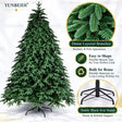 Premium PVC Green Artificial Christmas Tree with 3000 Leaves and Black Iron Stand — 2.4 Metres (8 ft) car