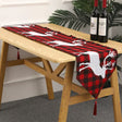 Jacquard Buffalo Plaid Christmas Table Runner zaw