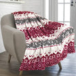 Christmas Sherpa Fleece Throw Blanket in Soft Flannel — 130 x 150 cm zaw