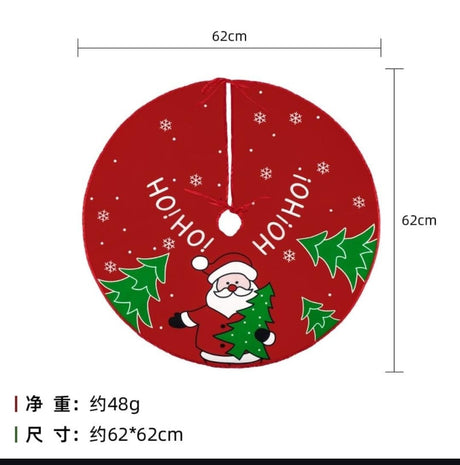 Christmas Tree Skirt Decor for Under the Tree zaw