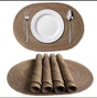 Eco-Friendly Oval Dining Table Placemats – 50 × 35cm
