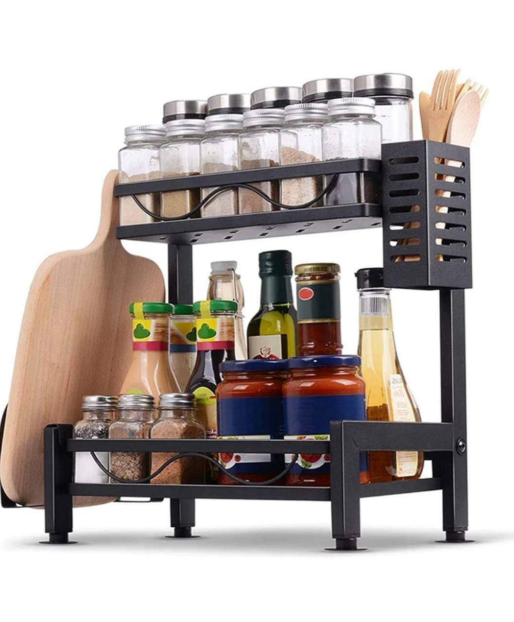 Kitchen spice storage rack