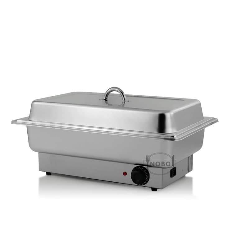 9 ltrs Electric Stainless Steel Chaffing Dish with Stainless Steel Cover