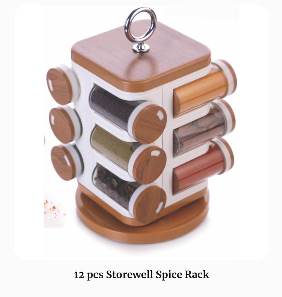 revolving container set/spicejars plus stand