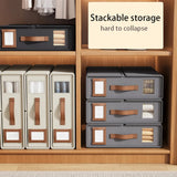 Stackable Fabric Closet Storage Organizer Box
