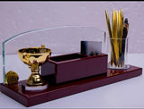wooden desk organizer