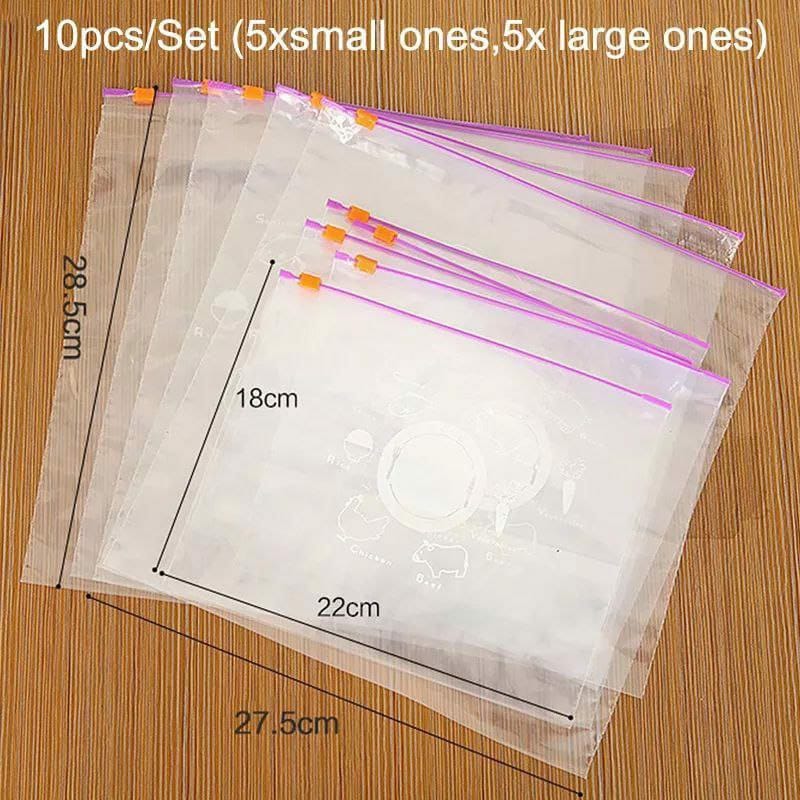 Reusable ziplock bags set of 16pcs 1 kg