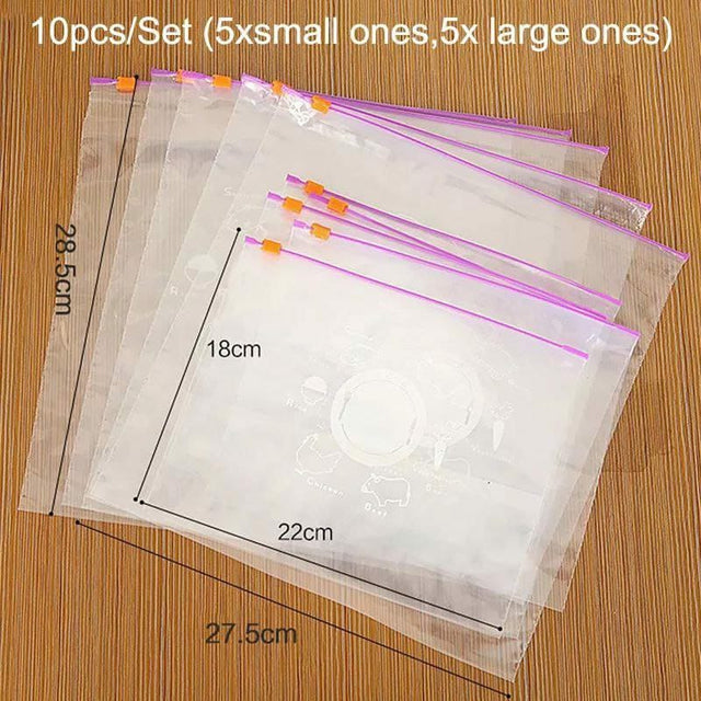 Reusable ziplock bags set of 16pcs 1 kg
