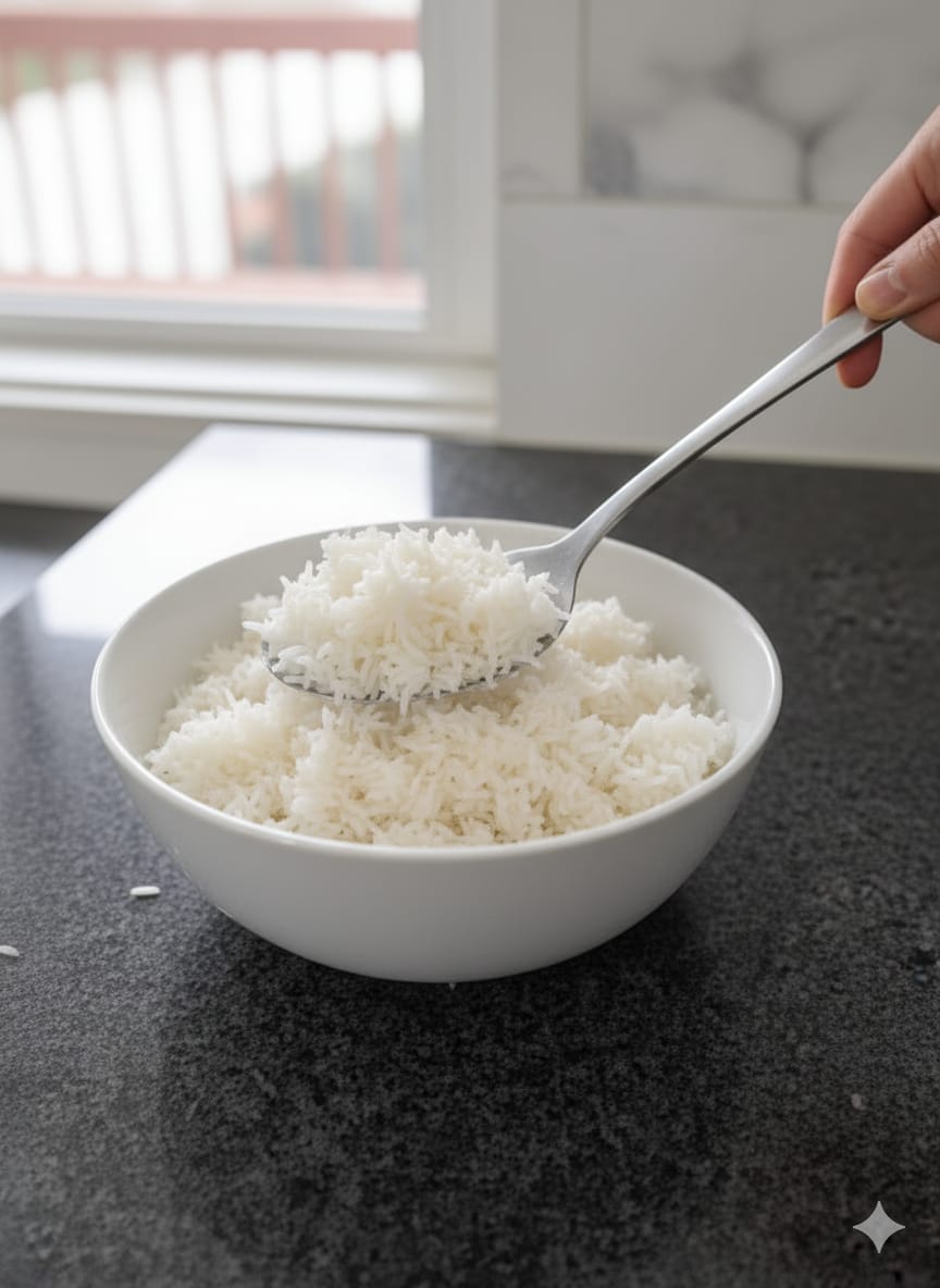 Silver handle serving spoon