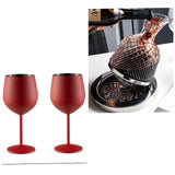 Wine goblets decanter Combo Set