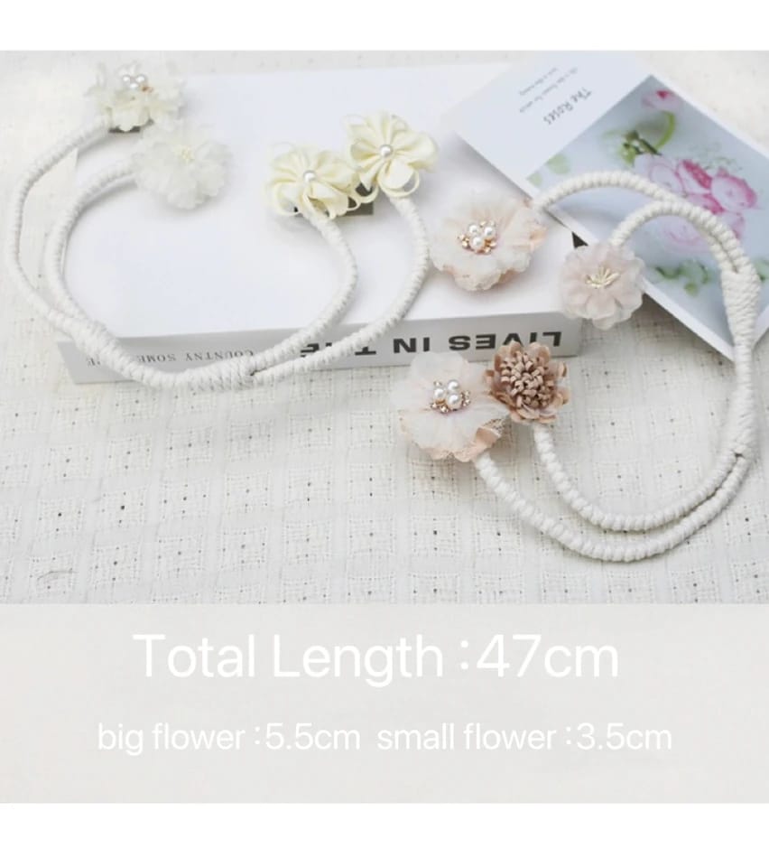 Flower Curtain Hooks Tiebacks Twist Bough Rope Curtain Tie Backs Buckle Clips for Living Room Bedroom Curtain Holder for Drapes