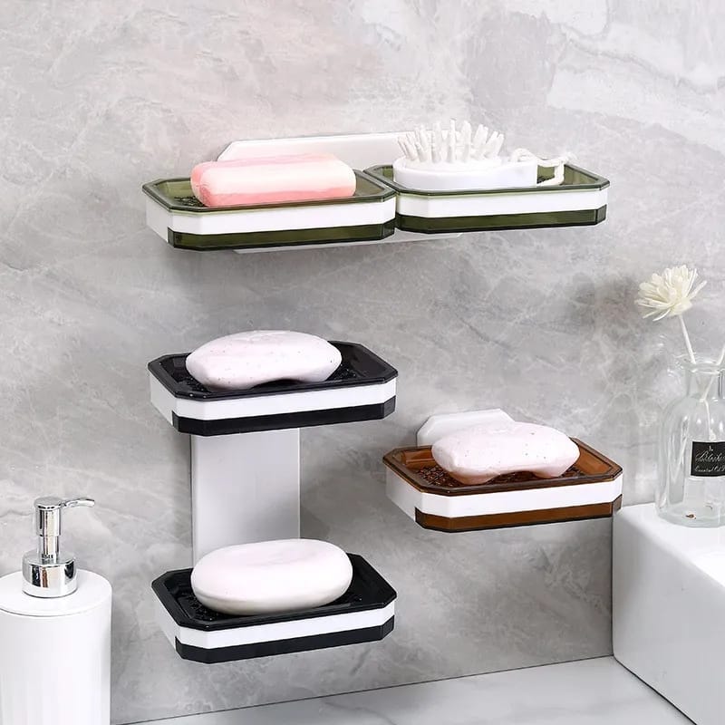 Double soap holder