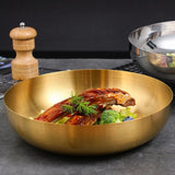 Gold Stainless Steel Ramen &amp; Serving Bowl – 28cm 3-Litre