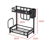 multi functional spice storage rack 2 Tier