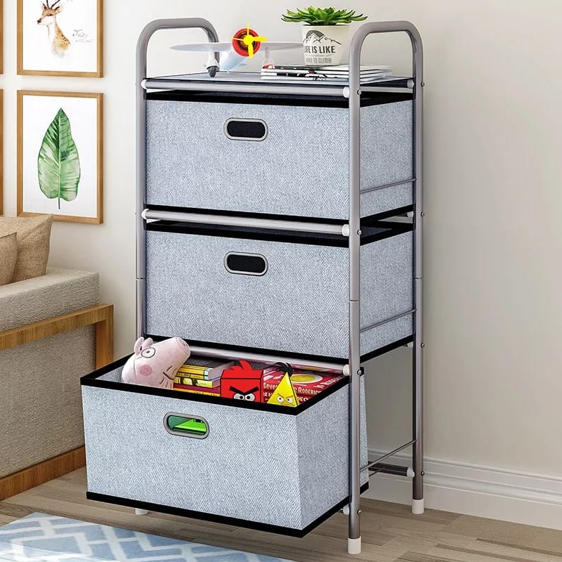 multipurpose storage rack with drawers