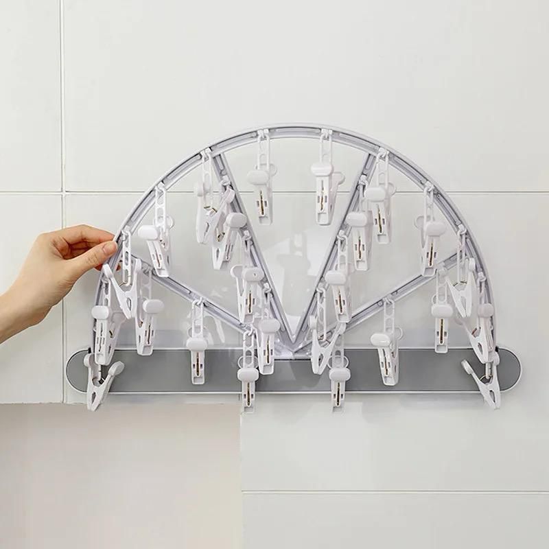 Foldable Clothes Hanger /Multipupose clothe Drying Rack 24 Clip