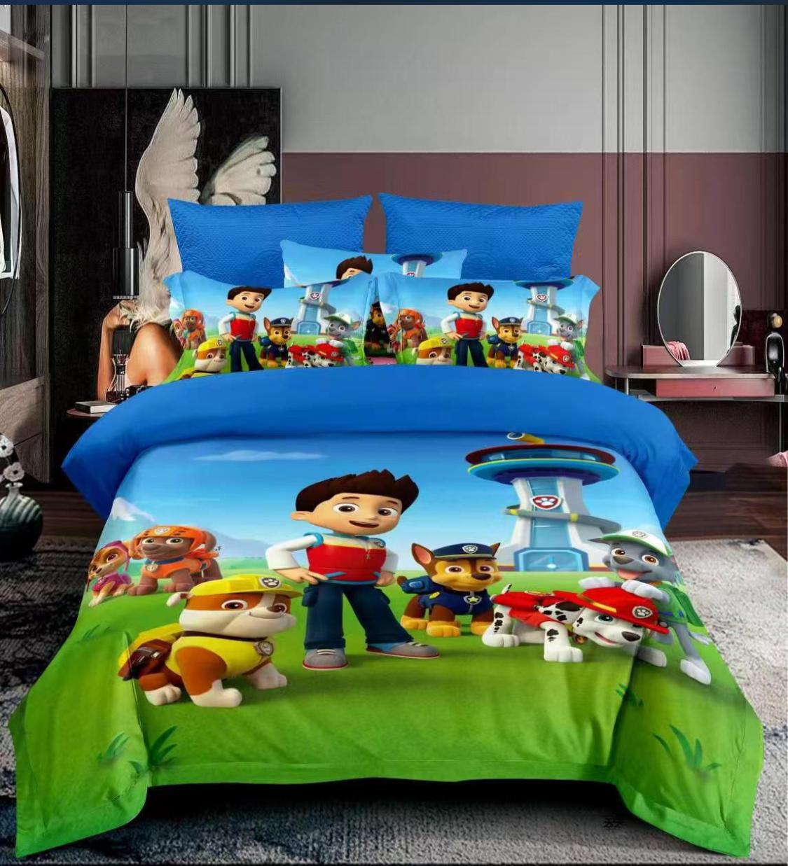 Cartoon theme duvet one sheet one pillowcases 4/6