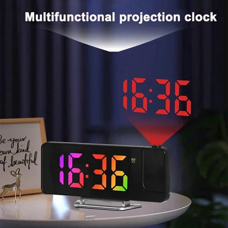 PROJECTION LED DIGITAL CLOCK WITH ALARM FOR TABLE