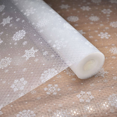 Snowflakes Pattern Kitchen Drawer & Shelf Liner — 45×500 cm