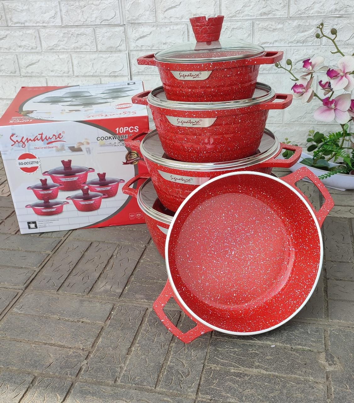 Signature Granite Cookware Set