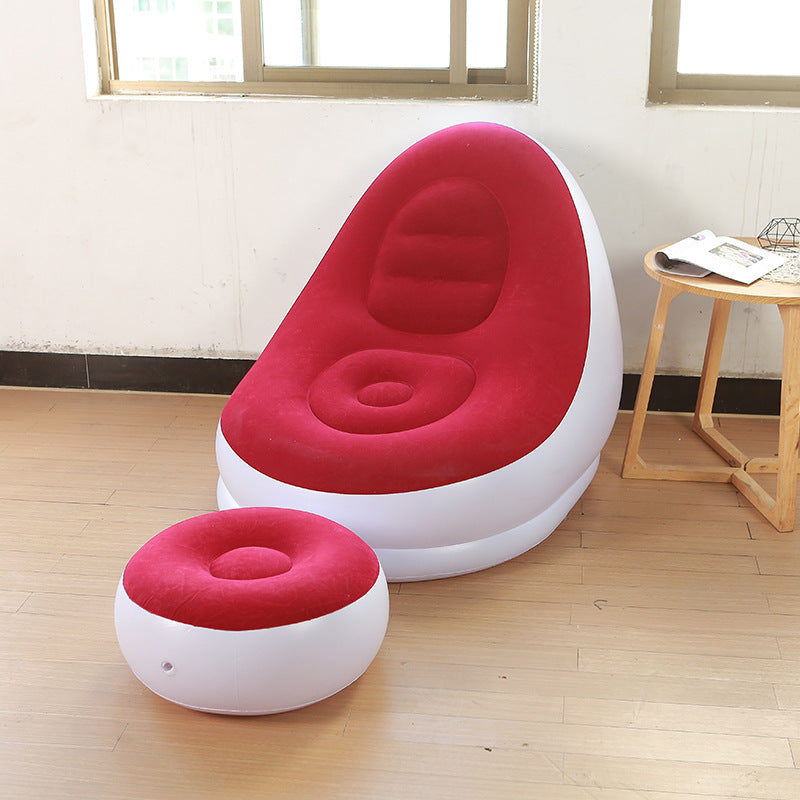 Inflatable Deluxe Lounge Seat / Inflatable seat with Foot rest & Free Pump (2pcs Sets)