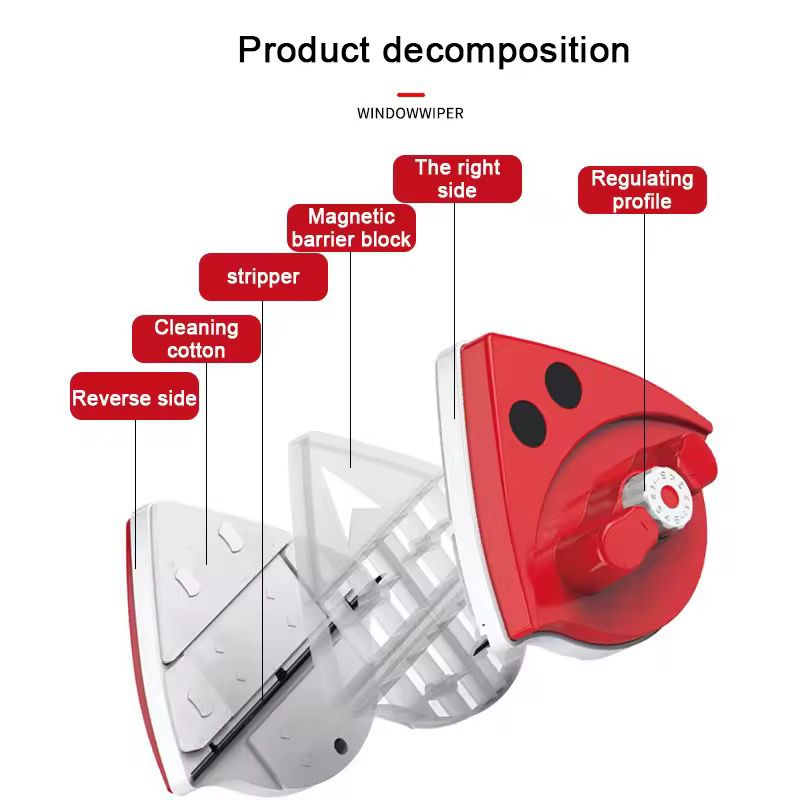 Double-layer Hollow Strong Magnetic window /Glass Cleaner