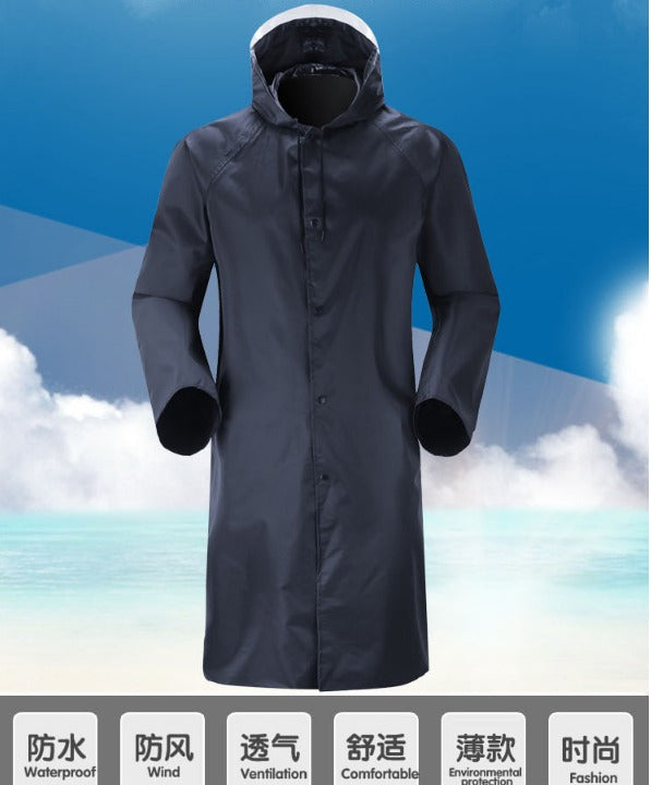 Adult Raincoat with Cap — Unisex 110 cm