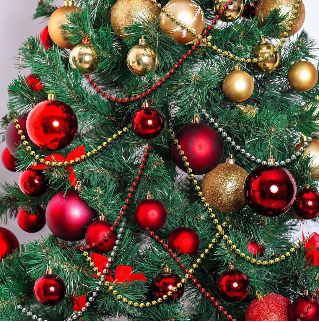 Christmas Tree Beads Garland – 10 Metres