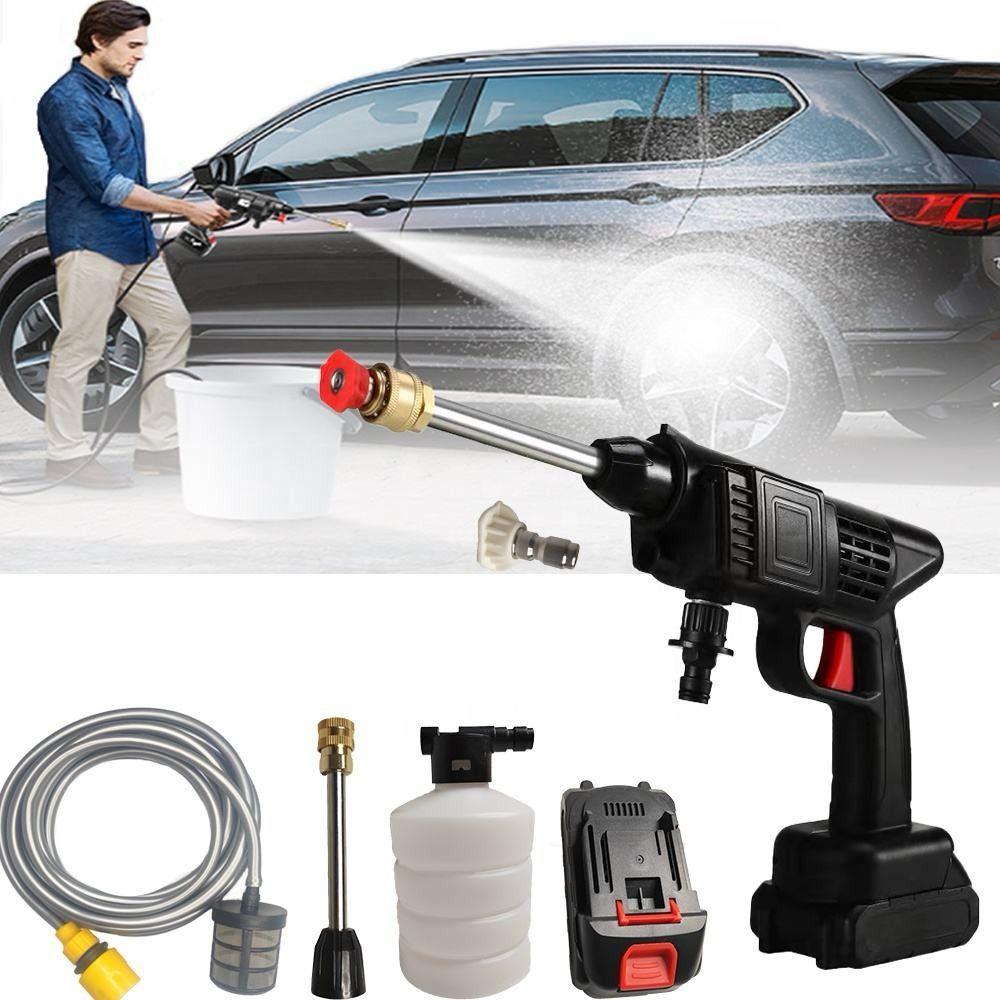 Cordless electric car pressure washer