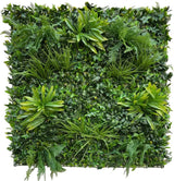 Artificial Fern Woodland Green Wall Panel 1M x 1M