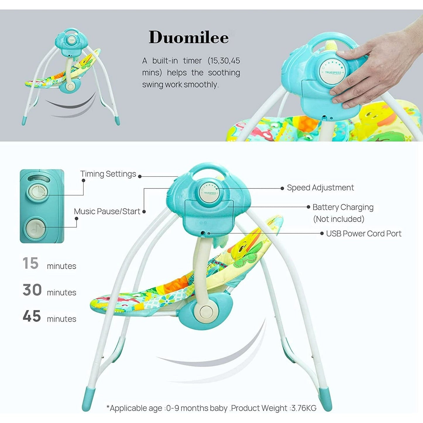 Baby Electric Portable Swing.