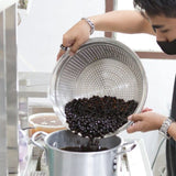 Stainless Steel Washing Sieve Basin – Small Hole Drain Basket 32cm