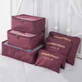 Luggage Travel Organizers Set – 6 Pieces
