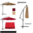 3M Parasol Replaceable Cloth Garden Umbrella

Coverage: Large 3-meter canopy provides ample shade for outdoor areas.

Material: Durable, replaceable fabric designed for UV protection and rain resistance.

Design: Stylish patio arm structure ideal for gardens, patios, poolside, and outdoor seating.

Function: Protects against harsh sunlight and light rain while enhancing outdoor décor.

Use: Perfect for home, café, restaurant, or resort settings.