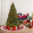 Pre-Lit Christmas Tree with Decorations and Mat
