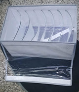 8 grid jeans organizer with lid.