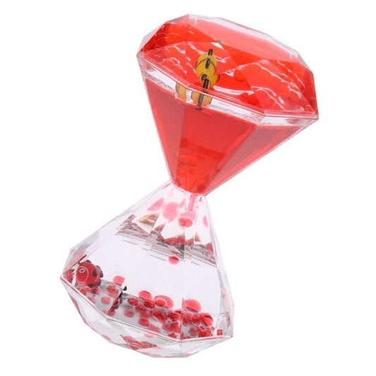 Red Liquid Diamond hour glass