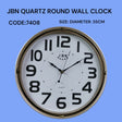 Quartz round wall clock 35 cm diameter