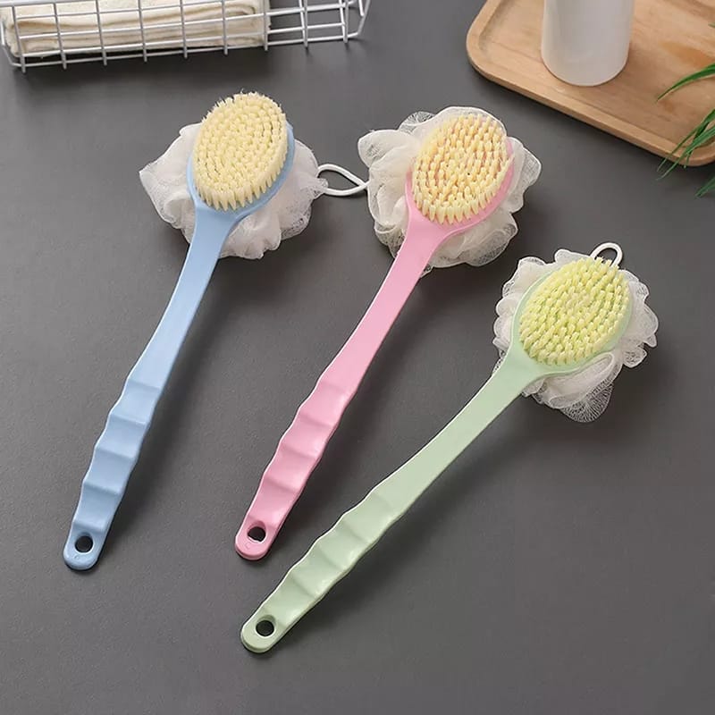 double sided Bath back scrubber with long handle