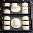 European Style Gold edge 12pcs Ceramic Coffee/Tea  Cups GIFT FOR MUMS