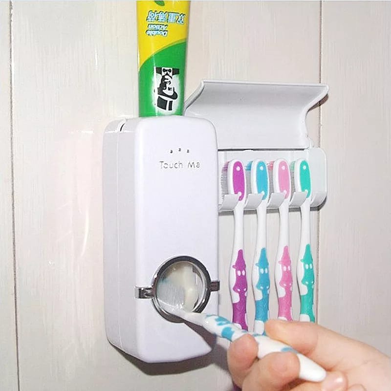 White Toothpaste dispenser