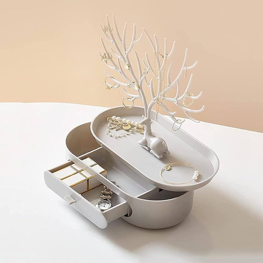 Deer drawer shelf jewelry organizer