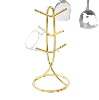 Heavy cup rack gold