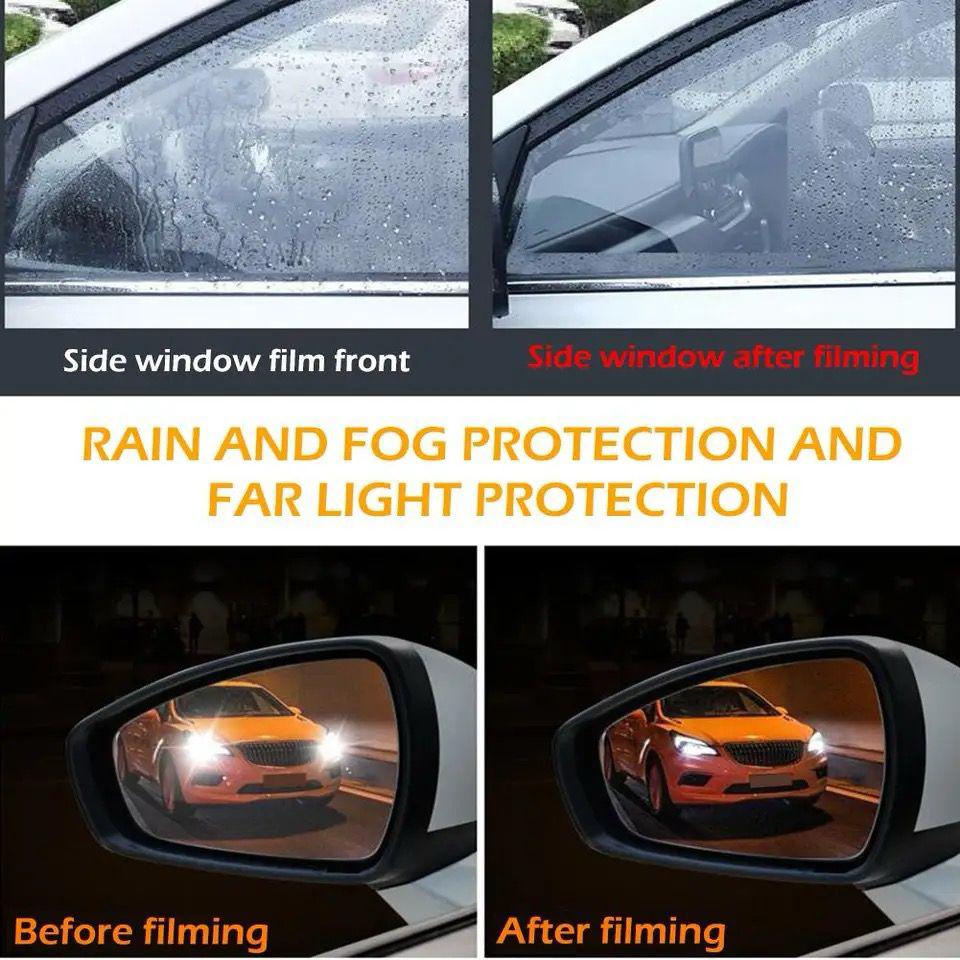Car Window Anti Fog Rainproof Window Protective Film  4 pcs
