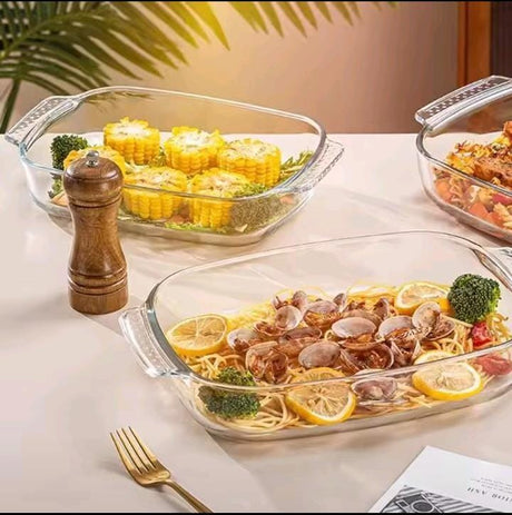 3-in-1 Borosilicate Baking Glassware Set