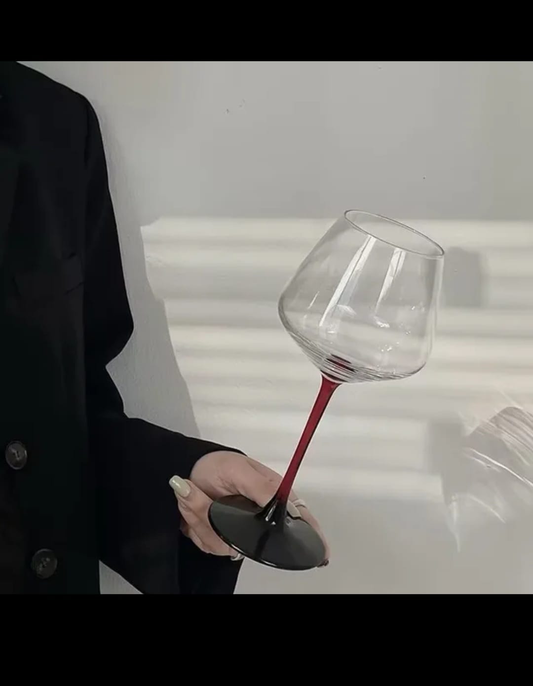 Crystal Red wine glass